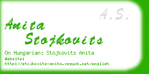anita stojkovits business card